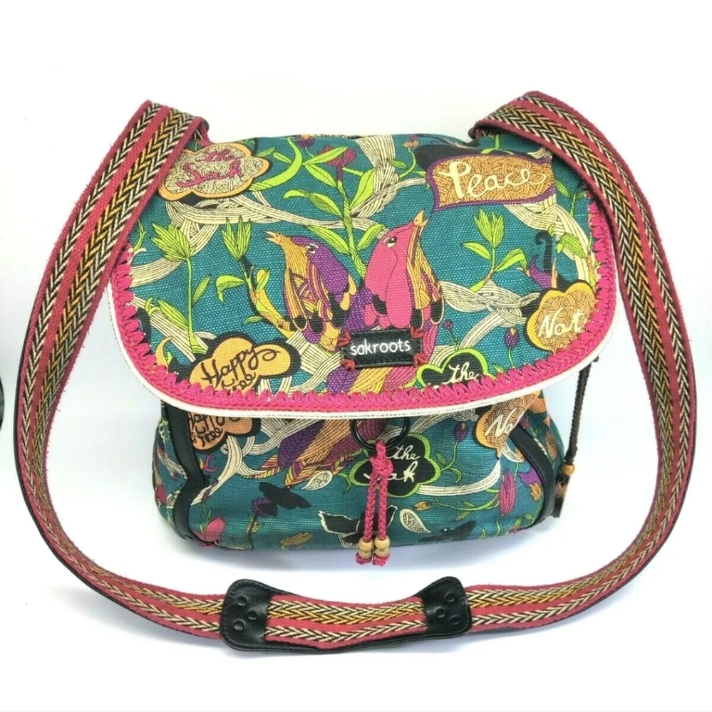 Sakroots Artist Circle Convertible Crossbody Backpack Shoulder Desert Spirit